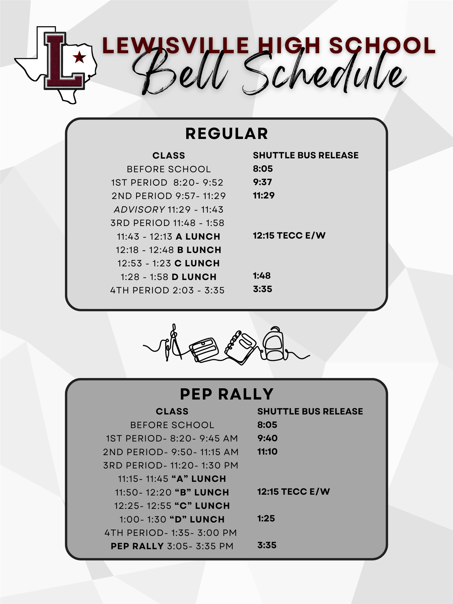 Bell Schedule